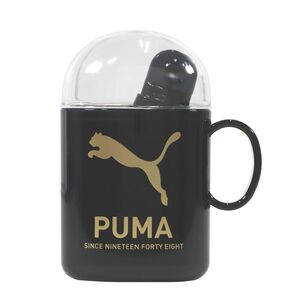 （まとめ買い）クツワ PUMA(プーマ) キッズランチ 歯ブラシセット ブラック PM488BK 〔5個セット〕