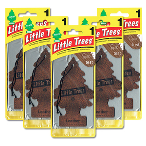 リトルツリー レザー 5枚セット Little Trees 芳香剤 車 部屋 吊り下げ USA エアフレッシュナー 革【メール便 送料無料】