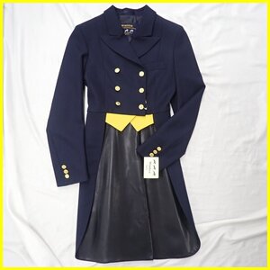 ★未使用 Windsor/ウインザー 乗馬用 燕尾服/テールコート 34/レディースS相当/ネイビー/競技用/馬術&1631000067