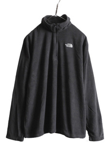 US企画 ノースフェイス TKA 100 長袖 フリース Tシャツ メンズ L / 古着 The North Face アウトドア ロンT ハーフジップ プルオーバー 薄手