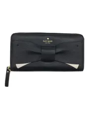 kate spade new york 長財布 レザー ブラック 無地 レディース PWRU4854