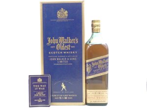 同梱不可 1円～John Walker Oldest ジョン ウォーカー オールデスト ブルーラベル スコッチウイスキー 750ml 箱入 X293374