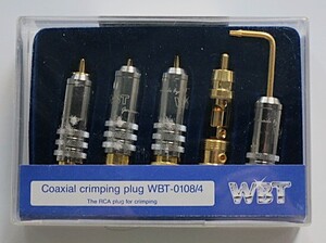 レア 　WBT 　WBT-0108/4個入　(RCAプラグ4個) 　未開封　新品