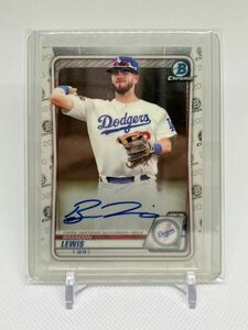 ブランドン・ルイス サイン 直書き 2020 Bowman Baseball MLB AUTO BRANDON LEWIS