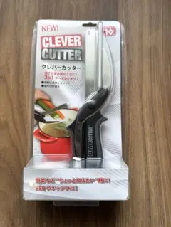 【新品未使用】CLEVER CUTTERクレバーカッターまな板付き包丁はさみ黒