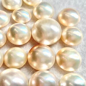 1円〜!!◯マベパールおまとめ156.5ct◯j 約31.3g ルース 裸石 宝石 pearl パール 半円真珠 ジュエリー jewelry w2 マ20