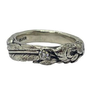 USED Bloody Mary ブラッディマリー マグノリア リング 木蓮の花 シルバー ダイヤ 0.06ct 約13号 レディース アクセサリー SILVER