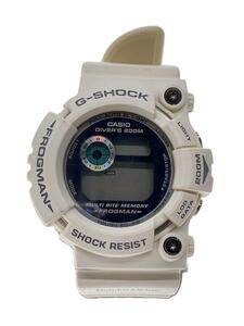 CASIO◆ソーラー腕時計・G-SHOCK/デジタル/WHT/WHT/SS