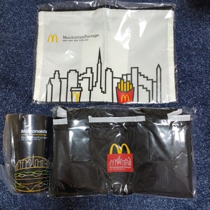 マクドナルド福袋 2022 Manhattan Portage マンハッタンポーテージ ☆ 保温保冷リュック☆ファスナーポーチ☆ロングコップ☆未使用