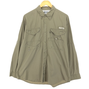 古着 コロンビア Columbia PFG 長袖 フィッシングシャツ メンズL相当 /eaa471348