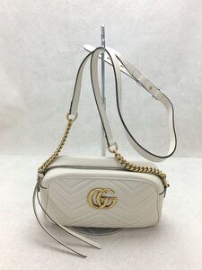 GUCCI◆GUCCI グッチ スモールショルダーショルダーバッグ/CRM/無地/447632//