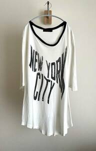 サイズ M ■ UNDERCOVERISM 2004ss languid期 歪み カットソー NEW YORK CITY ■ アンダーカバー