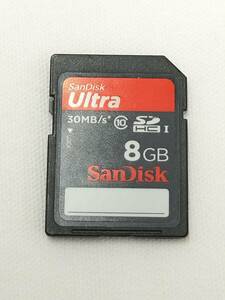 SanDisk　Ultla　SDHCカード　8GB　SDカード　サンディスク　ウルトラ　フォーマット済み　サンディスク　現状品