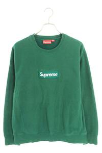 シュプリーム スウェット 18AW Box Logo Crewneck サイズ:L ボックスロゴクルーネックスウェット 中古 SB01