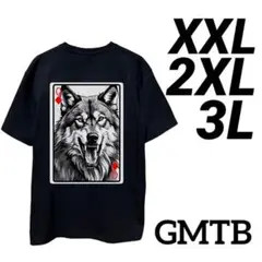 新品 GMTB Tシャツ 黒 狼 トランプ XXL 2XL 3L