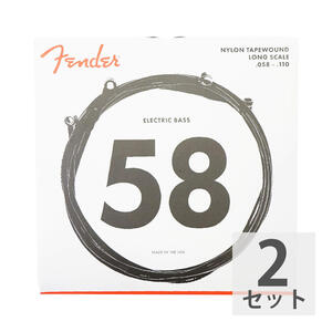 フェンダー Fender Bass Strings Nylon Tapewound 9120M 58-110 エレキベース弦×2セット