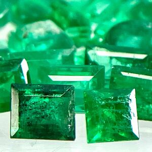 1円〜!!≪天然エメラルドおまとめ25.5ct≫n 約5.1g ルース 裸石 宝石 emerald jewelry ベリル ジュエリー w4 44