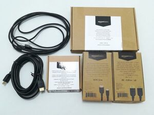 中古品★HDMIケーブル 0.9m x2&Mini HDMI - HDMI 3m&HDMI - VGA&Mini DisplayPort - HDMI 変換ケーブル 0.9m& HDMIケーブル 3m x2