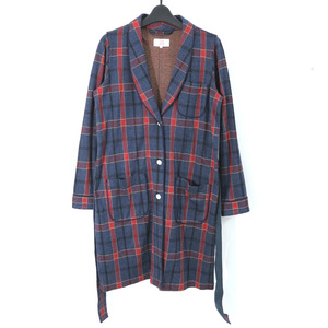 BLURHMS 定価32,400円 15AW Wear Comfort Check Gown ウェアコンフォートチェックガウン 1 BHS-C15-116 ブラームス