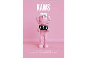 KAWS x NGV BFF Exhibition Poster Pink エキシビジョンポスター