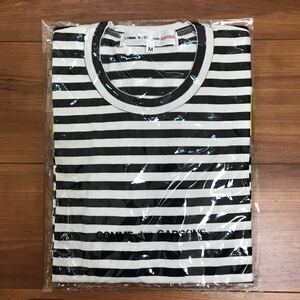 未開封 COMME des GARCONS EDITED 別布切替付き ボーダーTシャツ M 紺×白 コムデギャルソン エディティッド