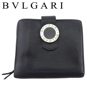 ブルガリ 二つ折り 財布 ラウンドファスナー レディース メンズ コローレ BVLGARI 中古