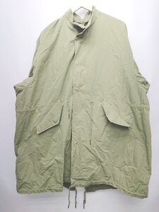 ◇ EMMA CLOTHES M-65 ビックシルエット スタンドカラー 長袖 モッズコート サイズM カーキ メンズ P