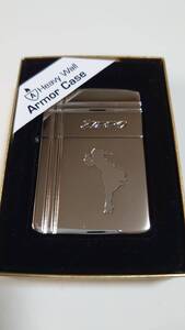 超超貴重 初生産 E-02 中古使用品 ZIPPO Armor(アーマー) 16C-11 WINDY (両面加工) (2002)