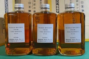 新品未開栓 ニッカウヰスキー ニッカ フロム ザ バレル 500ml 箱無し 3本セット