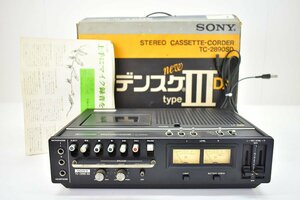 SONY TC-2890SD カセットデンスケ new type III DX カセットデッキ 元箱付[ソニー][レコーダー][CASSETTE RECORDER]13M
