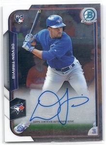 2015 Bowman Chrome Devon Travis Auto RC