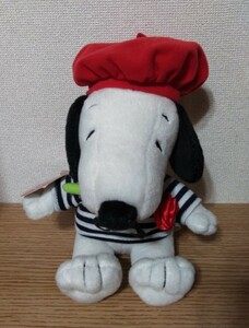 スヌーピー　フレンチ　ぬいぐるみ　Je t’aime Snoopy！バレンタイン　Hallmark　