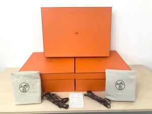 HERMES/エルメス　空箱　3点セット　保存袋　オレンジ　BOX/ボックス　保存箱　★現状品★