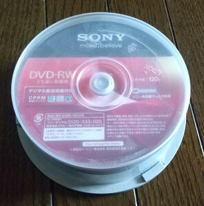 【新品】RITEK製 Sony DVD-RW CPRM対応 4.7GB 120分 速度1~2X 5色 19枚 (RITEKW01) 