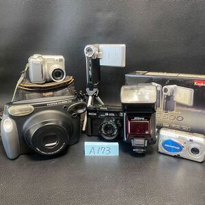 A173 ジャンク1円スタート カメラおまとめ Kenko Nikon FUJIFILM OLYMPUS RIKOH