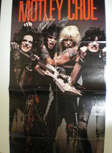 MOTLEY CRUE 直筆サインポスター Helter Skelter モトリークルー