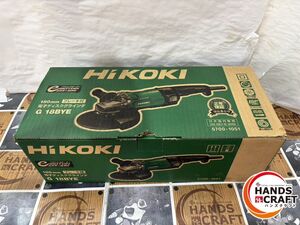 ◆【未使用】HiKOKI ハイコーキ G18BYE ディスクグラインダ 100V ブレーキ付 180mm ブラシレス ハンドル付