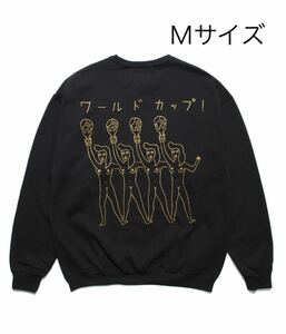 直営店限定　WACKOMARIA WORLD CUP SWEAT SHIRT スウェット スウェットトレーナー ワコマリア　Ｍサイズ ブラック