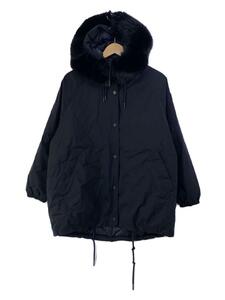 MONCLER◆ダウンジャケット/ナイロン/BLK/G20931B00002 539HW/ファー