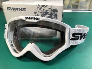 スワンズ SWANS★MX-797Ⅱ★バイク用ゴーグル★透明クリアレンズ★メガネ対応★新品未使用 