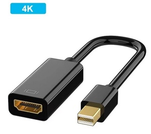 4K対応 mini DP - HDMI 変換　アダプター Display Port　ディスプレイポート 静2動