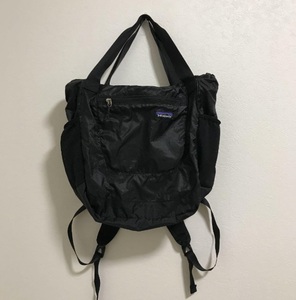 patagonia パタゴニア Light Weight Travel Tote Bag ライトウエイト トラベル トートバッグ リュック ブラック 梨花モデル