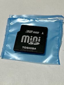 TOSHIBA 東芝 miniSDカード 32MB 1枚 フォーマット済み 動作確認済みジャンク品