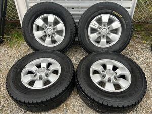 【管理番号245-117】トヨタ ハイラックス サーフ 純正ホイール 16×7JJ PCD 139.7-6H ヨコハマ GEOLANDAR I/T・S 265/70R16