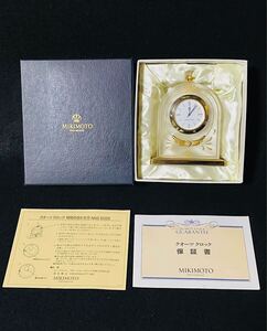 未使用品　MIKIMOTO クオーツクロック 置時計