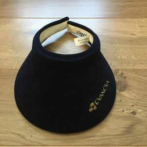 EVANOVA GOLF サンバイザー 紺色　ミズノゴルフサンバイザー エバノバ　美品