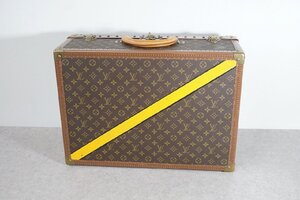 [QS][A5958416] 【激レアオーダー品】LOUIS VUITTON ルイヴィトン アルゼール55 モノグラム トランクケース ライン入り 鍵付き