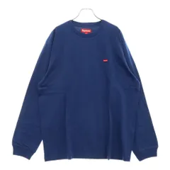 SUPREME (シュプリーム) 24SS Small Box L/S Tee スモールボックスロゴ ロングスリーブ 長袖Tシャツ ネイビー