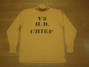 良好美品 FREEWHEELERS フリーホイーラーズ POWER WEAR タートルネック Tシャツ 1835001 V2 H.D. CHIEF 長袖Tシャツ ロングTシャツ 42 XL