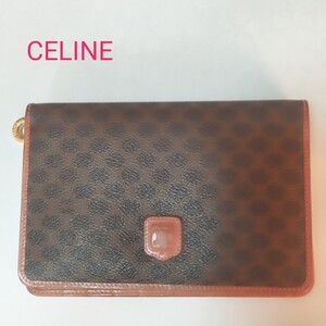 ［美品］セリーヌ(CELINE)長財布　マカダム柄